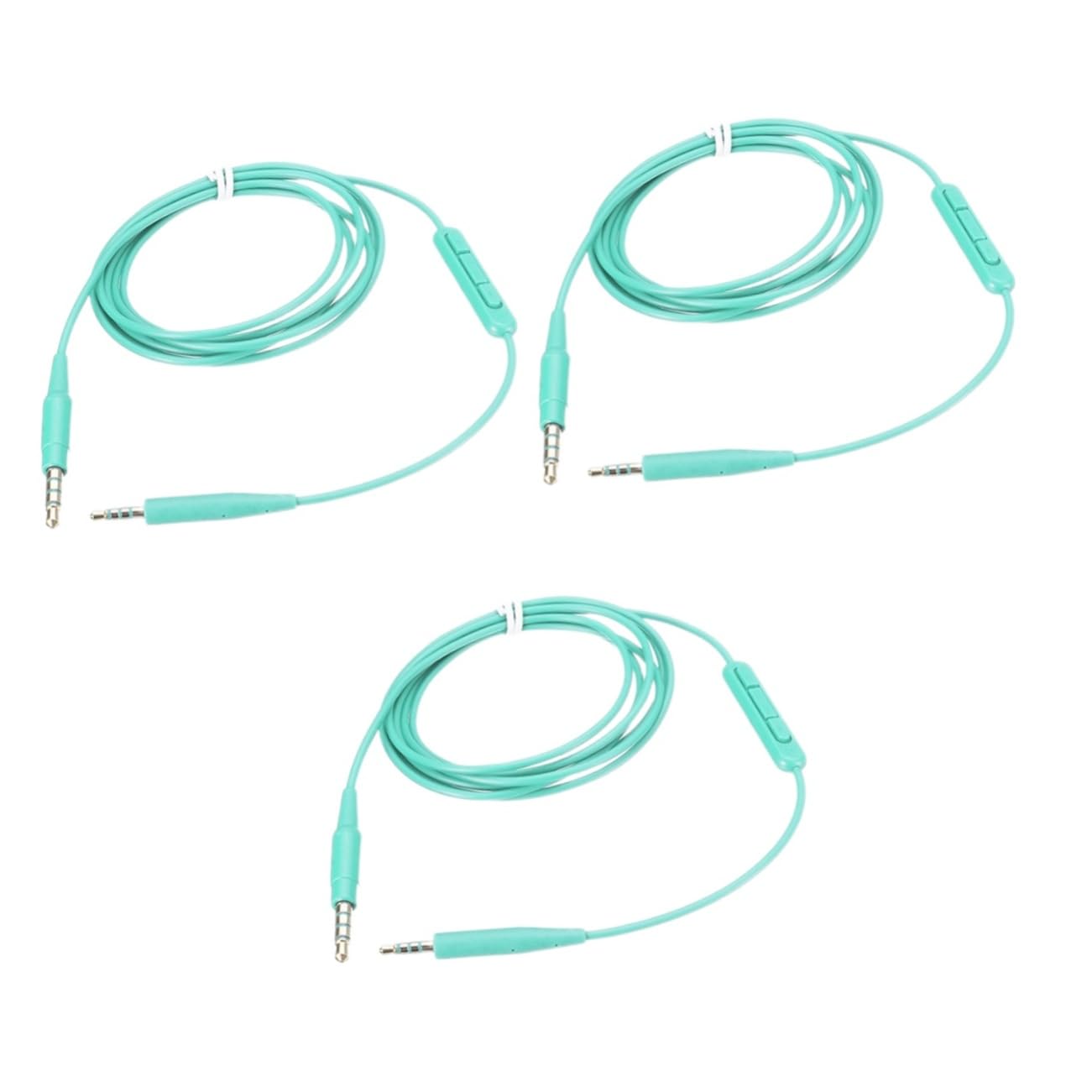 Hemobllo 3pezzi Cavo Audio Stereo Per Cuffie Prolunga Per Microfono Con Controllo Compatibile Con Soundlink Oei Design Elegante e Connettività Chiara