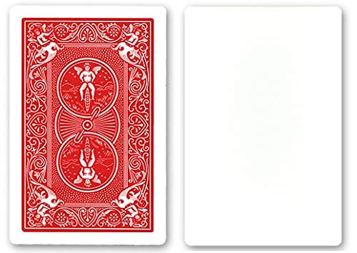 Patilmagic Patil Magic Broadway Bicycle Blank Face Poker Size Cards (RED) Poker Size Magic Trick/Props for Magicians and Kids (Pack of 52 Cards)-image-31