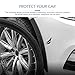 Zosgrew 2PCS Car Wheel Tire Eyebrow Strips, Silicone Anti Fender Potector, Universal Fender Flare Arch Lip Trim Strips, Self Adhesive Body Edge Protector, for Most Cars (Black)