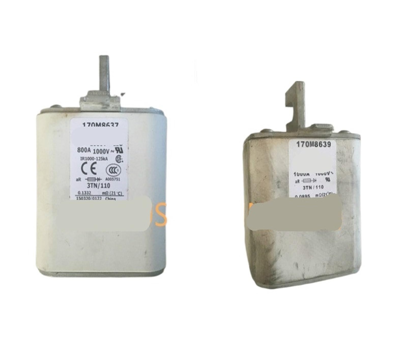 KNIUWMBMH 1PCS Fuse 170M6081 400A 170M8637 800A 170M8639 1000A(170M8637 800A)