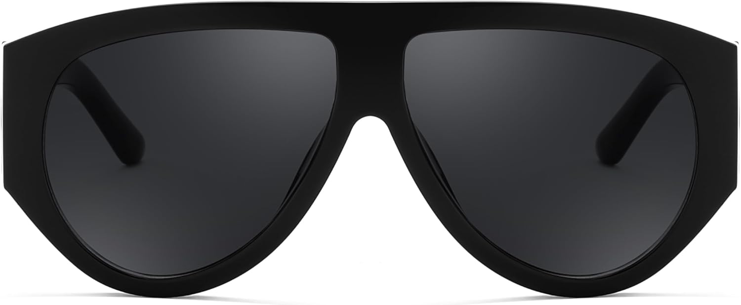 FEISEDY Retro Oversized Sunglasses for Women Men 70s Classic Trendy Vintage Sun Glasses B0291 - Image 4