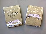  Pañuelos de papel para Bodas. Lágrimas de Felicidad para los que lloran. 30 unidades