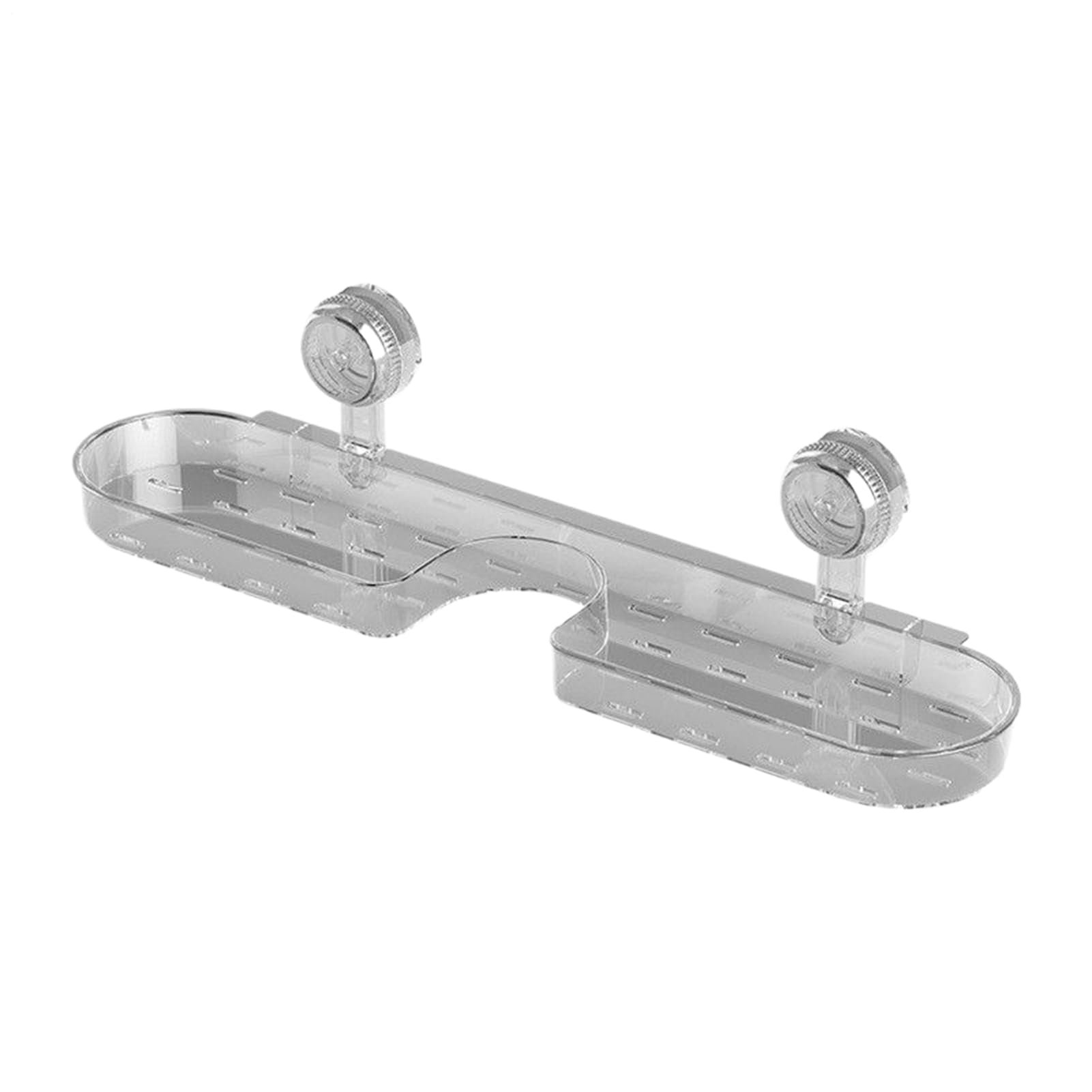 Wall Shelf - Over-Faucet Suction Cup Storage Organizer with Soap Holder and Sink Rack for Toiletries Makeup Skincare