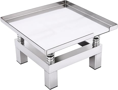 Concrete Vibration Table, 13.8x13.8 in Vibrating Test Bench Model Plaster Shaker, Steel Vibrating Test Bench, Vibrating Table, Concrete Vibrating Tool for Concrete Molds Resin 35x35cm