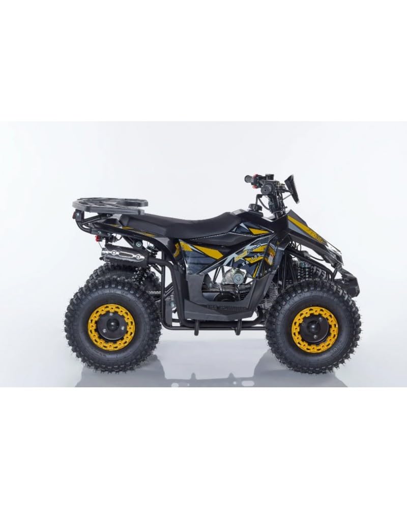 T-MOTO - Quad a Benzina Naples a con Retromarcia - Quad Adulti e Giovani Piloti, Potente e Versatile per Percorsi Off-Road 4 Tempi (Giallo)