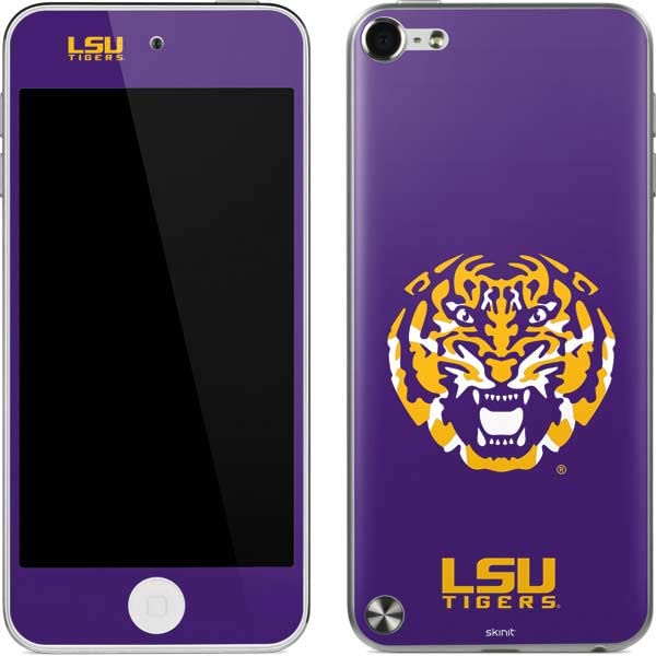 Skinit Decal MP3 Player Skin Compatible with iPod Touch (5th Gen&2012) - Officially Licensed LSU Purple Tiger Mascot Design