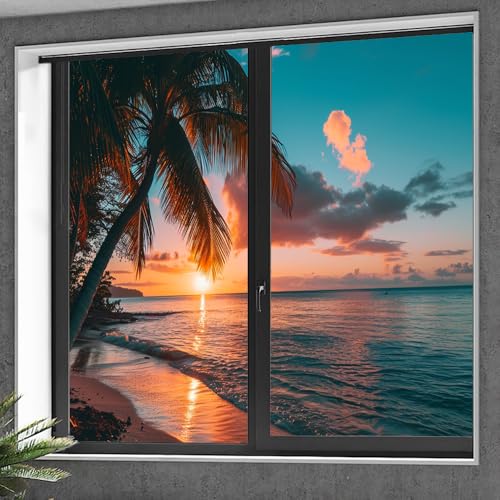 Vinilo decorativo para ventanas con diseño océano 19.7x31.5 in x2 pcs miniatura 7
