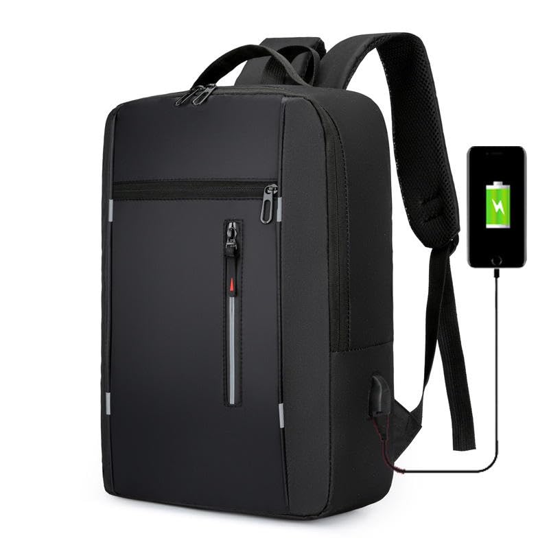 Image of Spiffy 15.6 Inch Laptop Bag for Man & Woman, Office Backpack Bag For Man With USB Charging Port, Water Repellent Messenger Laptop Bag for Men and Women