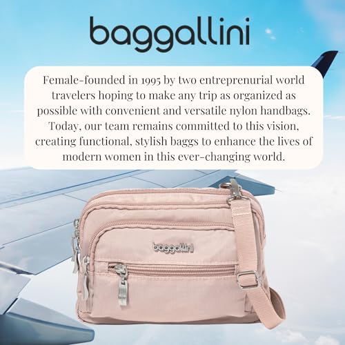 Baggallini Triple Zip Small Crossbody Bag for Women2