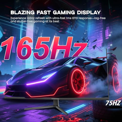 Image of 49 inch Curved Monitor with Remote, 165Hz WDQHD(5120 x 1440p) 5K Ultrawide Gaming Monitor R1500, HDR400, 3000:1 Contrast, sRGB 100%, USB-C, FreeSync, PIP /PBP, Built-in Speaker, HDMI 2.1 & DP 1.4