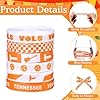 6 Rolls 30 Yards Tennessee Grosgrain Ribbon 3/8" Orange White Tennessee Vols Ribbon for Gift Wrapping, Crafting, College Sports Team Birthday Party Decoration Supplies #2