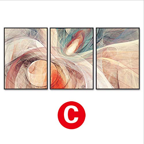 Film de cristal triptyque abstrait : la solution déco pour masquer un mur vide - 7