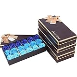 jieGorge 18 Stück duftende Rosenblüte Blütenblatt Bad Körper Seife Hochzeitsfeier Geschenk,...