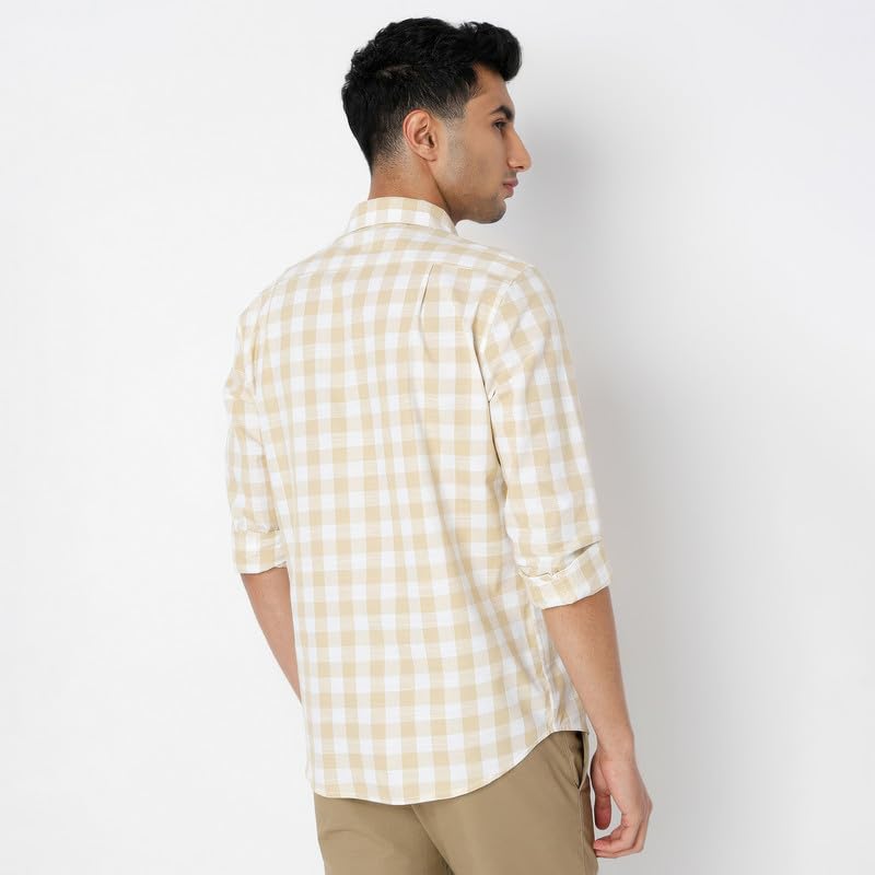 Image of Mens Striped Slim Fit Cotton Casual Shirt | Full Sleeves Mens Shirts | Stylish Shirt for Men