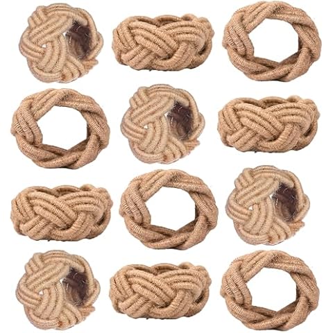 Nautical Woven Napkin Rings Set of 12 Cover