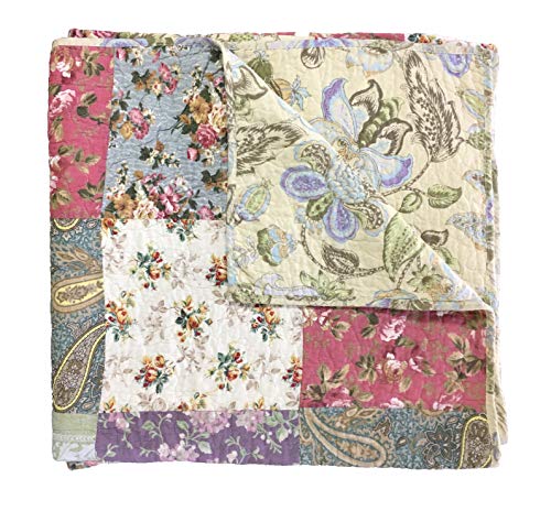 Greenland Home GL-THROWBP Blooming Prairie Quilted Patchwork Throw thumb #2