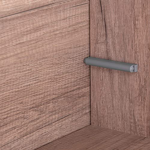 Gedotec Druckschnapper Kunststoff Automatik-Schnapper Push-to-Open Türöffner Grau - SLIM | Türschnapper stark | Drucköffner für Schranktüren | 2 Stück - Möbelschnäpper Schublade & Schranktüren