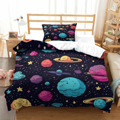Housse de couette microfibre avec fermeture éclair pour lit simple 135x200
