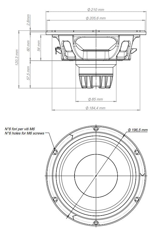 18 SOUND 8NTLW2000 Parlante Woofer 8" NEO 700W miniatura 5
