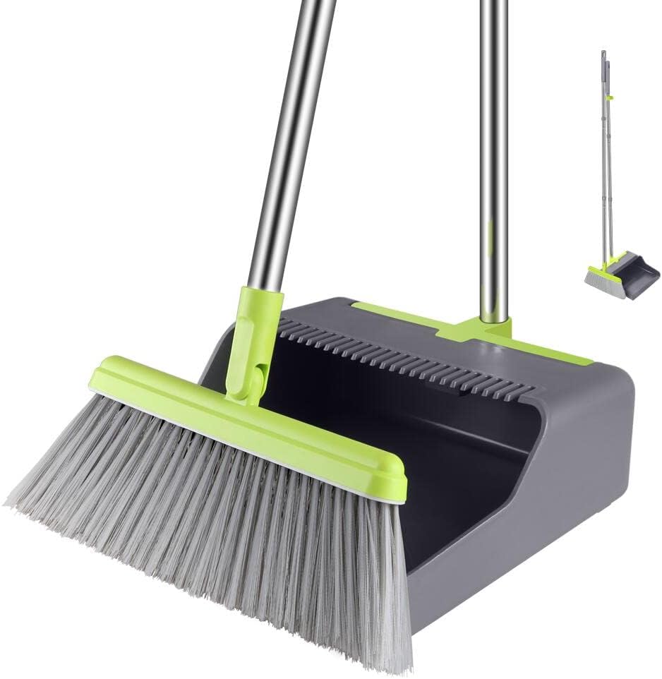 FGY Broom and Dustpan Set for Home, Sweeper and Dust Pan