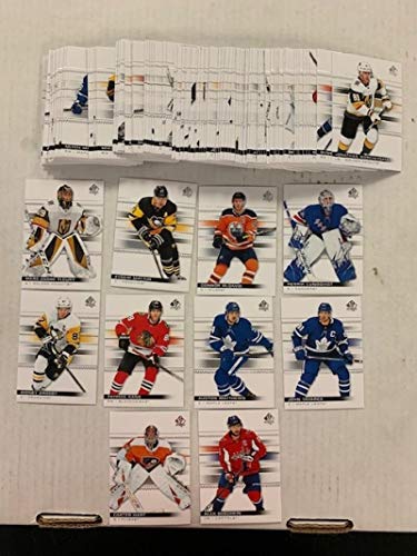 2019-20 Upper Deck SP Authentic Complete NHL Hockey Hand Collated Veteran Set of 100 Cards - NO Short Prints or Rookies - Included in this set are star players Sidney Crosby