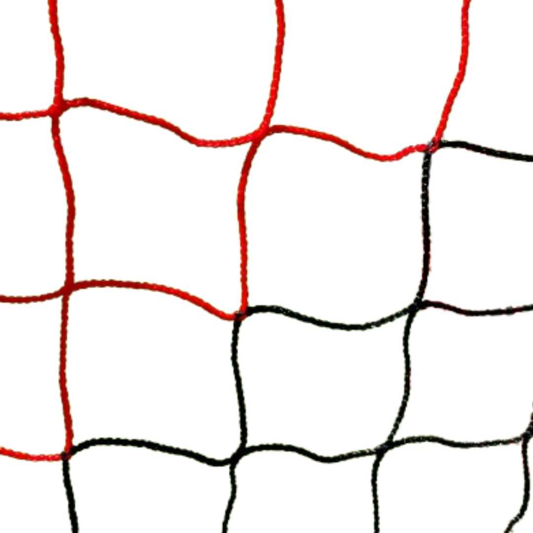 Red de portería de fútbol Profesional Box para Estadio – 7,32 x 2,44 x 2 x 2 m – Hilo Trenzado de 4 mm – Color a elección – Alta Resistencia