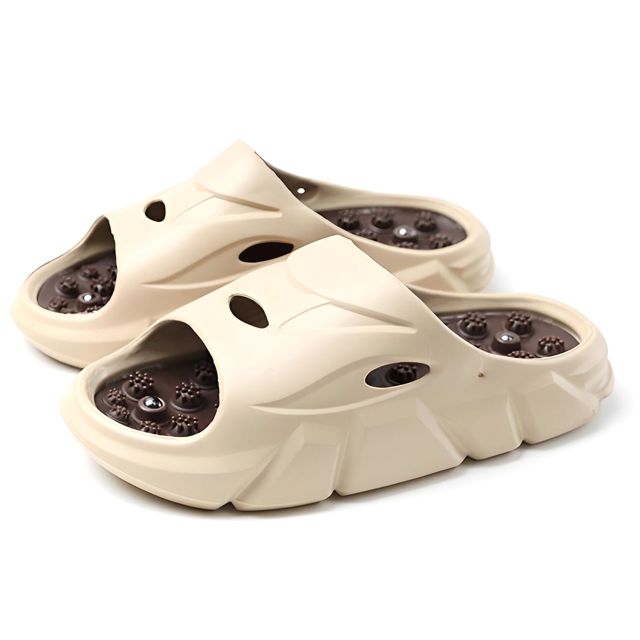 Slippers for Plantar Fasciitis for Women & Men Acupressure & Acupuncture Foot Massager Sandals Acupressure Massage Slippers Foot Massager, Pain Relief