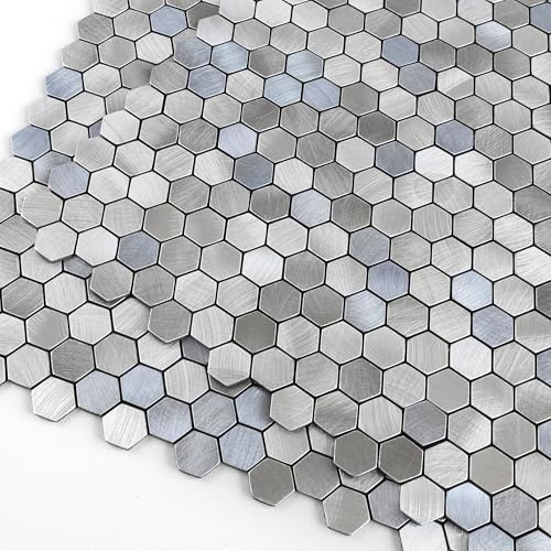 M MOFIT Kleine Fliesen Mosaik Aufkleber,Selbstklebende Wandfliesen Küche...