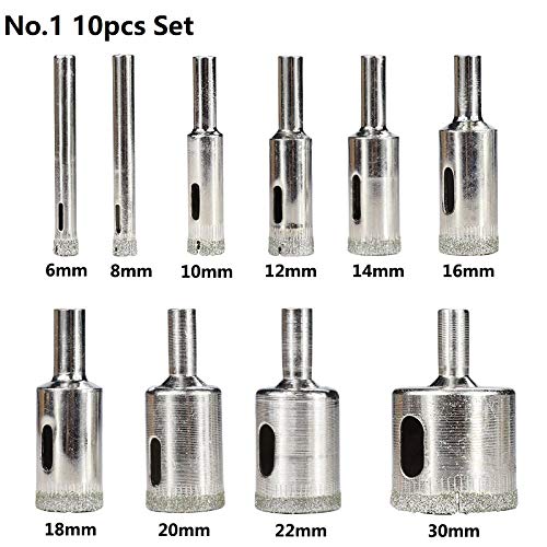 Brocas de diamante 6-30mm set 10 piezas miniatura 2