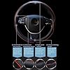 Car Steering Wheel Cover, Anti-Slip, Safety, Soft, Breathable, Heavy Duty, Thick, Full Surround, Sports Style (Black) #3