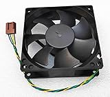 XVSKKS New Heatsink's Fan for Dell Inspiron 580 580s XPS 8100, AVC DS08025R12U P/N: TJ5T2 0TJ5T2, Size: 80x80x25mm (8025), DC12V 0.70A, Speed 4900 ARPM, 4-Pin