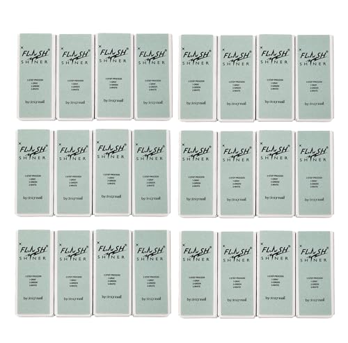 Flash Shiner® Block – 3-Way Nail Buffer (Gray/Black, Green &