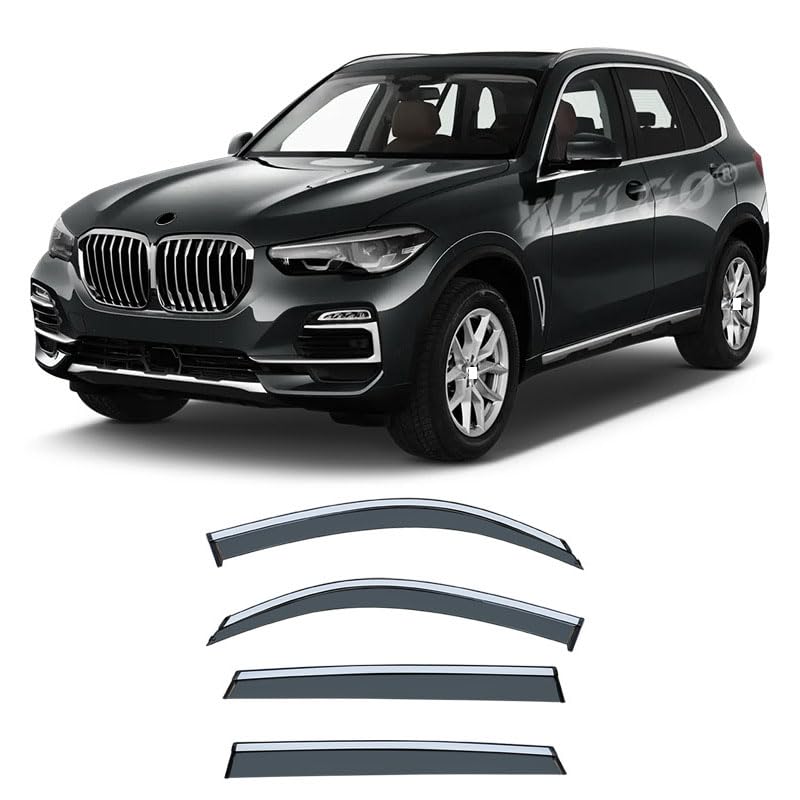 Déflecteurs de vent pour BMW X5 G05 2019-2022 d'origine pare-soleil pluie et vent 4 pièces