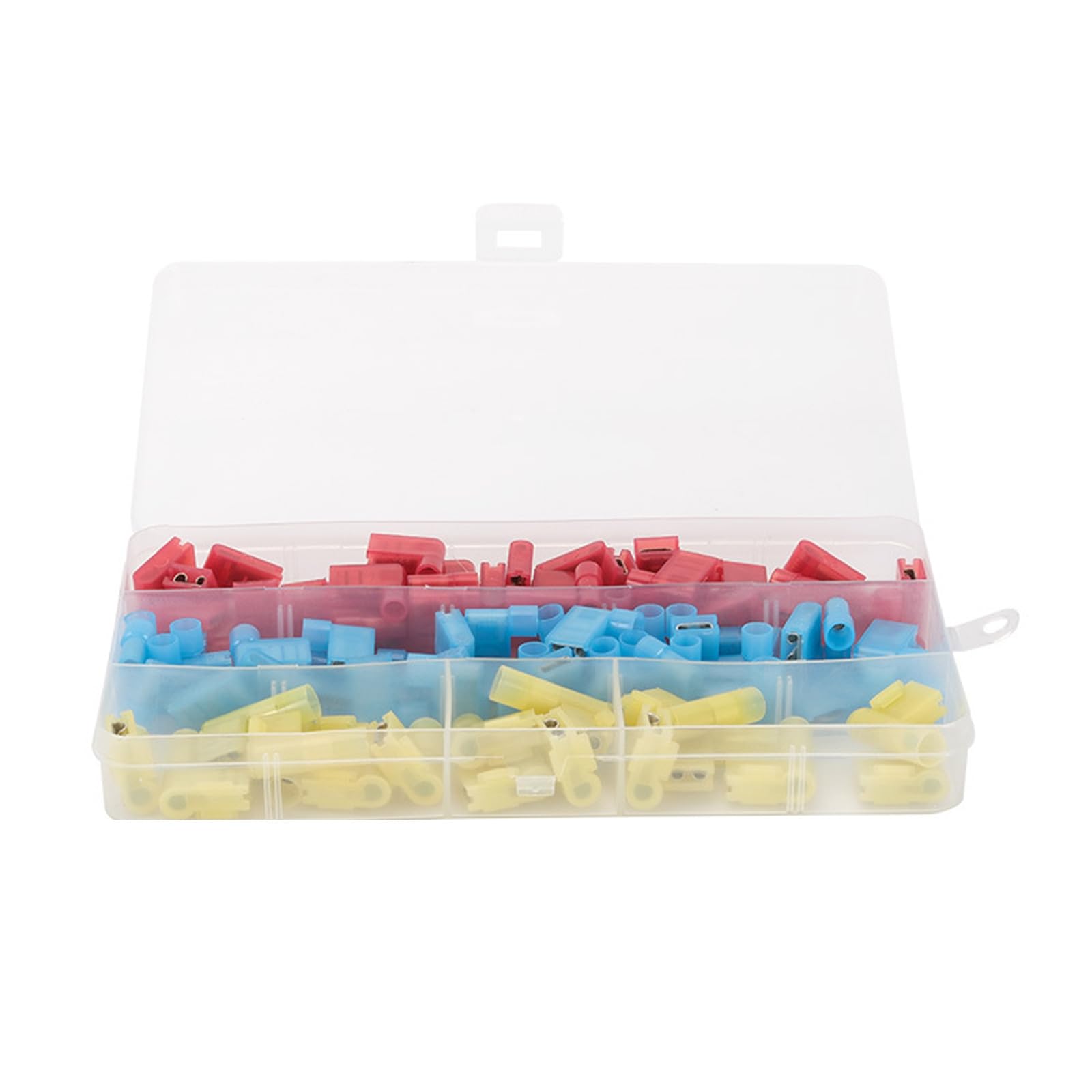 Lot de 80 connecteurs à angle droit avec outil de sertissage pour 22 fils 10 AWG en nylon isolé