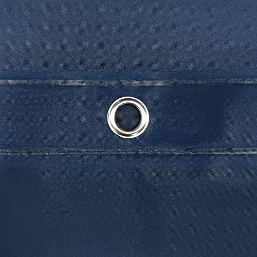 image for Barossa Design Navy Shower Curtain Liner - Premium PEVA Shower Liner f