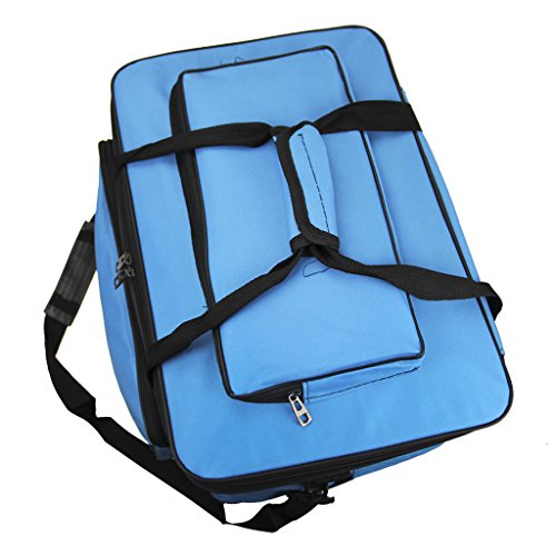 Image of Starsouce Large Capacity Art Supply Organizer Tote Bag - Padded Craft Storage with Adjustable Shoulder Strap, Foldable Travel Caddy for Brushes, Markers, Sketchbook, Watercolor Palette & More