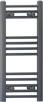 Myhomeware Anthracite Grey Heated Bathroom Towel Rail Radiator For Central Heating Elegant Designer In UK (400mm x 700mm (h))