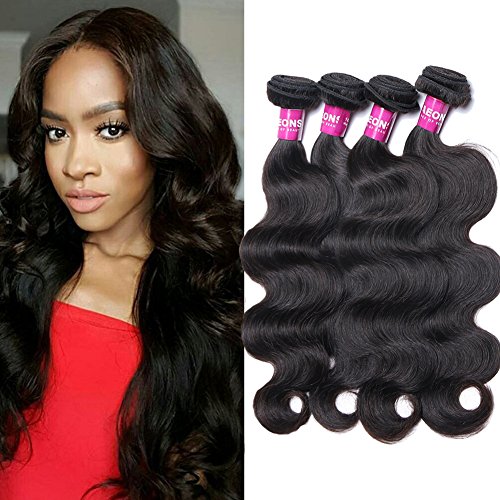 YAEONS 8A Malaysian Hair 4 Bundles Body Wave 20"22"24"26" Unprocessed Virgin Human Hair Weave Weft Malaysian Body Wavy