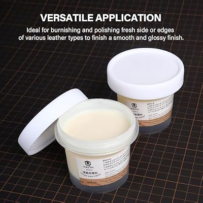 WUTA Leather Protectant Gum Leather Finish Tokonole Rougher Burnisher Gum Handcraft CMC Clear & Smooth Treatment Agent Italy Edge Coat Paint