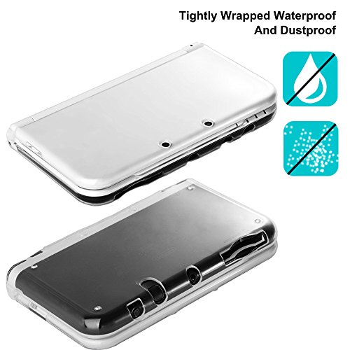 Capa protetora compatível com 3DS XL, com capa dura e 2 protetores de tela, bolsa de viagem de capa