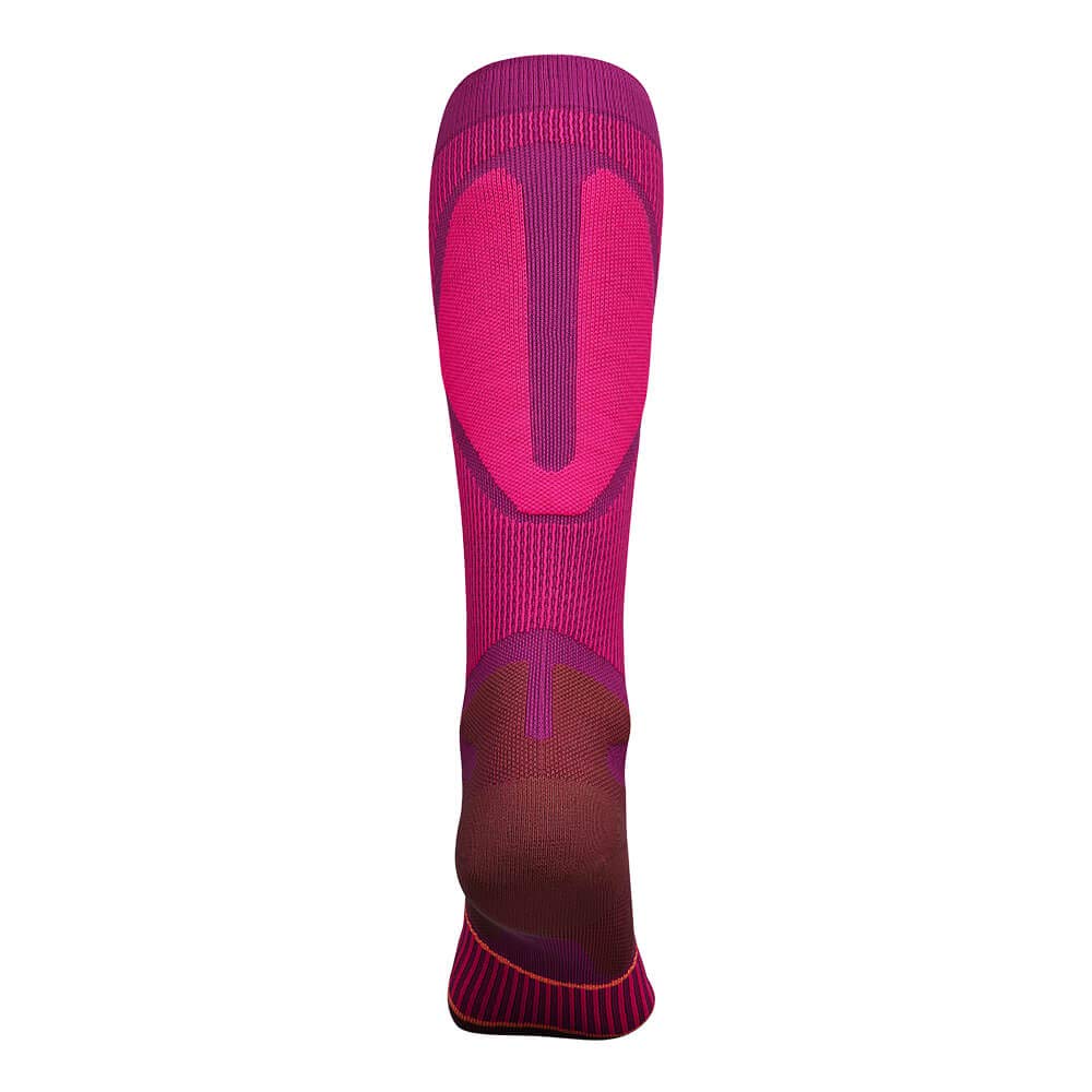 BAUERFEIND Women's Ski Performance Skisocken für Skifahren und Snowboarden, Funktionssocken mit Shin-& Calf Protection Technologie, Pink, M / 38-40