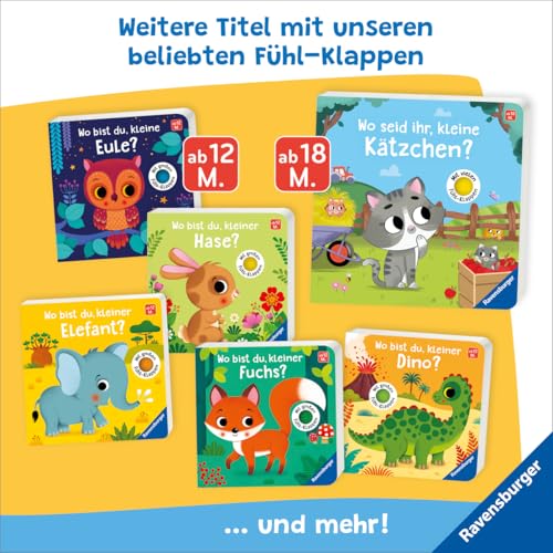 Wo bist du, kleiner Fuchs? Mit großen Fühl-Klappen - Spielbuch mit Stoff-Klappen, Kinderbuch ab 12 Monaten: Mit großen Fühl-Klappen