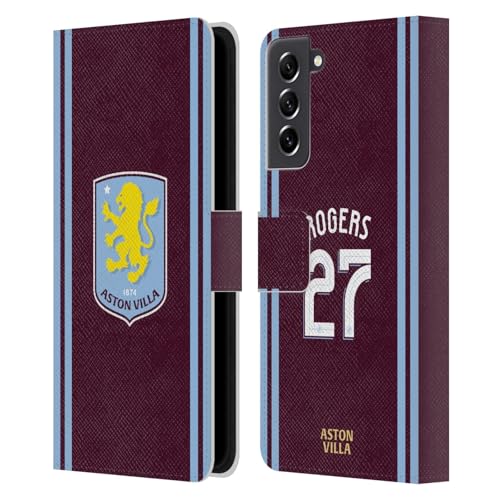 Coque Aston Villa Samsung S21 FE cadeau idéal fan Morgan Rogers cuir