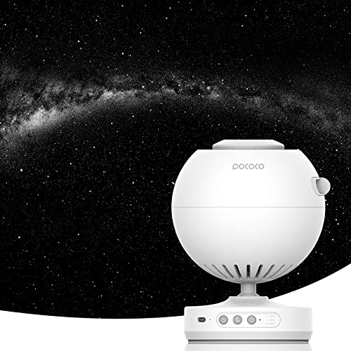 POCOCO Sternenhimmel Projektor, Star Projector Home Planetarium Echter Galaxy Lampe Nachtlicht Baby Kinder Erwachsene für Party Geburtstag Weihnachten Geschenk