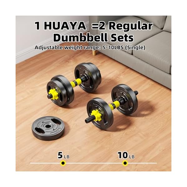 Adjustable Dumbbell Set, 10-90lbs Free Weights with Connector – 4 in 1 Dumbbells, Barbell, Kettlebell & Push Up Stand, Adjustable Weights Set for Home Gym Fitness Equipment for Men & Women - Image 3