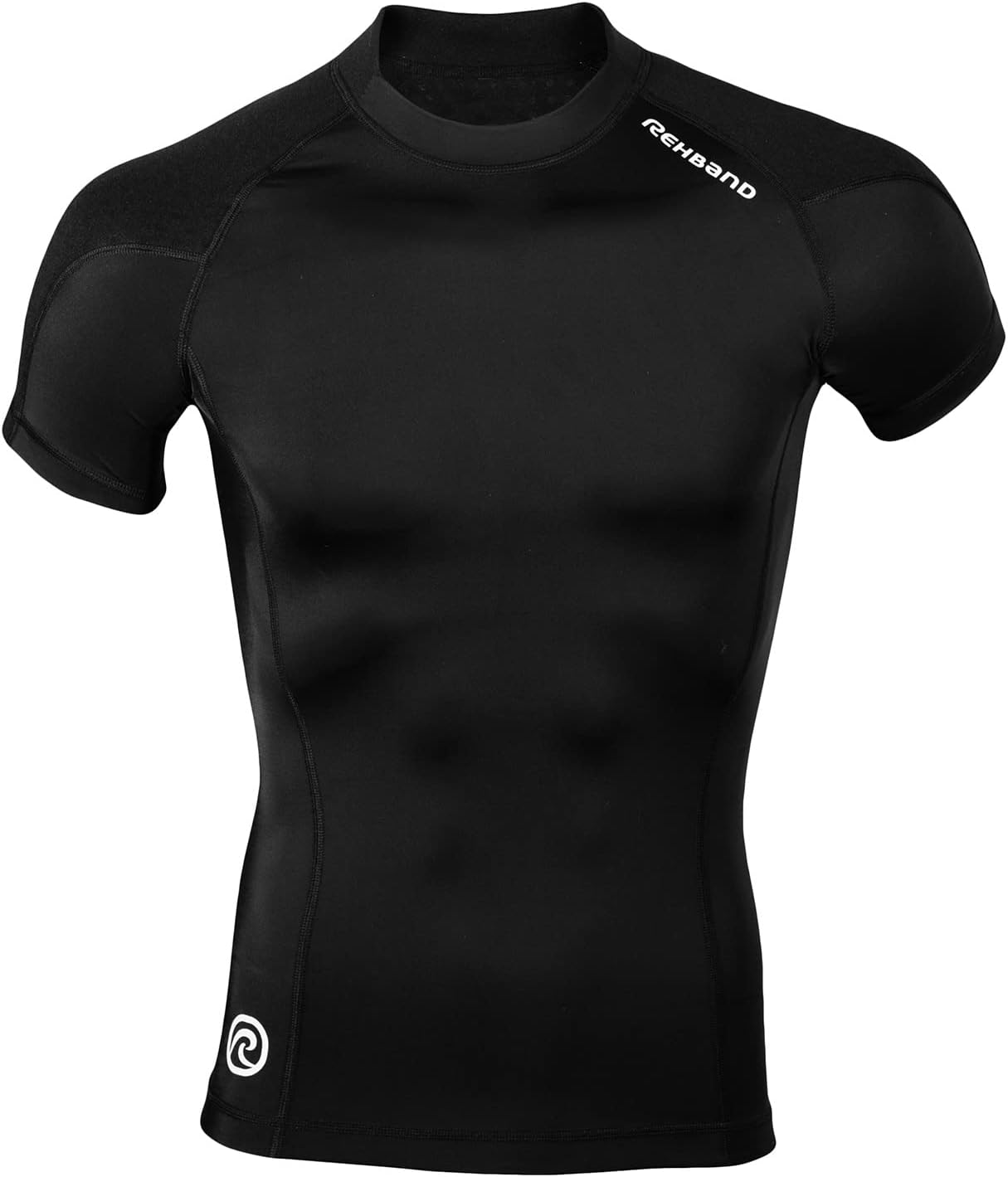 Rehband Thermal Zone Shirt Men, Functional Compression Base Layer for Warmth, Stability & Recovery, Short Sleeve Training Shirt for Running, Winter Sports & Gym