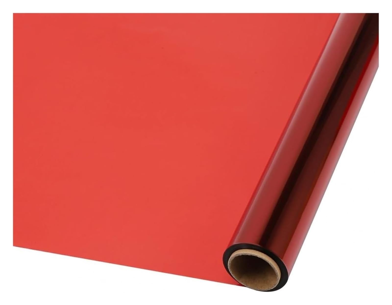 Pellicola da regalo in cellophane, Involucro di cellophane multicolore 40 cm x 30 m(Red)