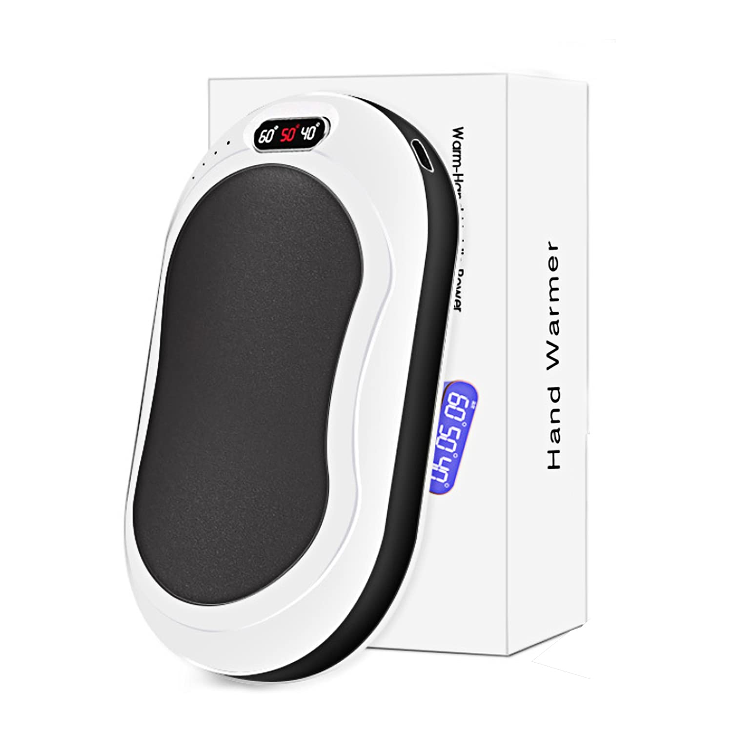 KATIX Hand Warmers, 10000mAh Hands Warmer Rechargeable, 4 in 1 USB Electric Hand Warmer, Reusable Portable Long Lasting Heater for Winter/Outdoor Activities