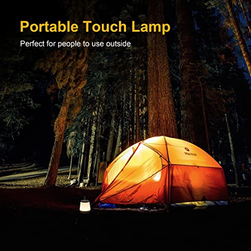 Image of Touch Lamp, Portable LED Night Light with Quick USB Charging Port, 5 Level Dimmable Warm White Light & 16 Color Changing RGB for Bedroom Living Room Outdoor Camping