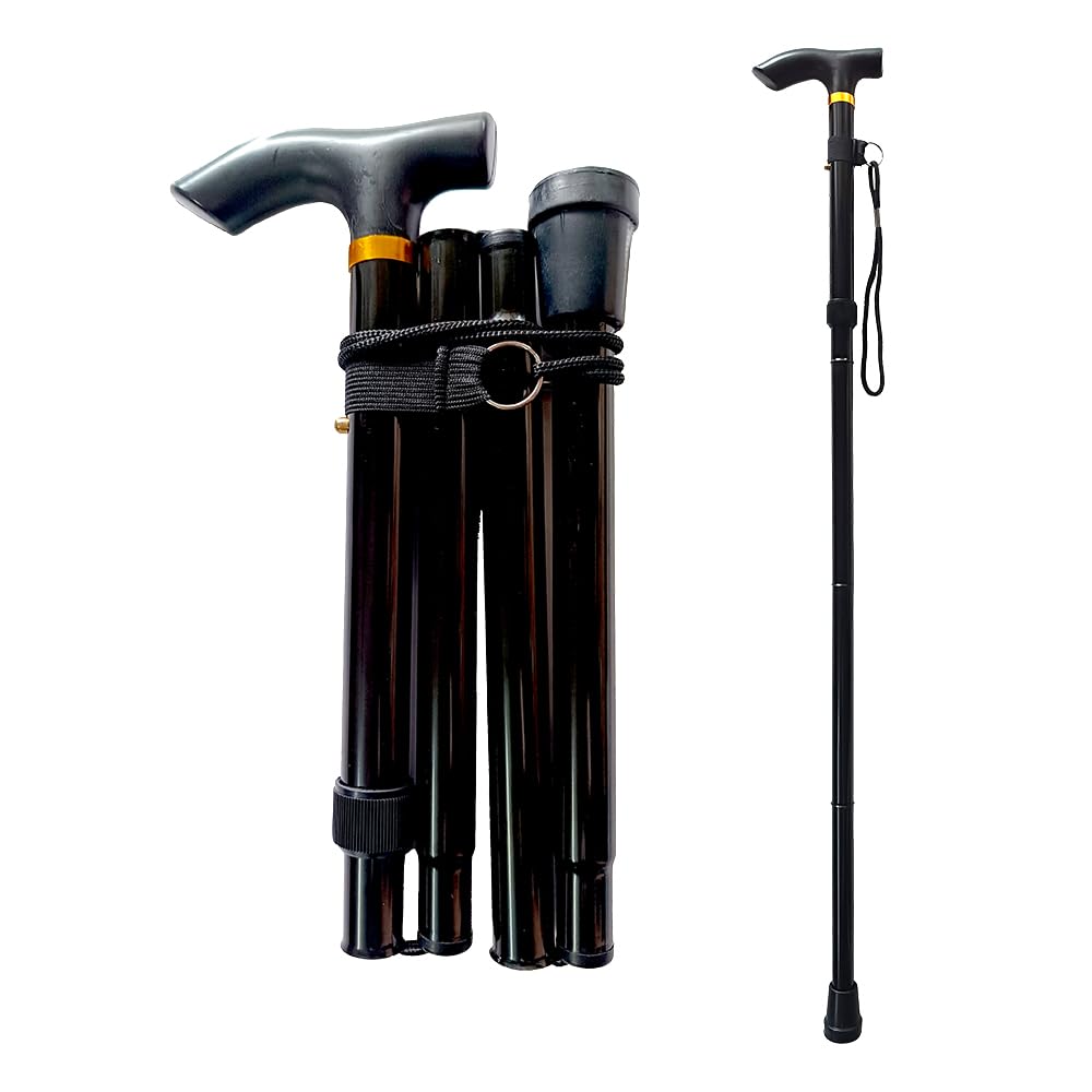 Collapsible Walking Cane for Women & Senior Men, Folding Lightweight Sticks for Seniors Balance, Adjustable Canes, Stick and Crutches for Adults, bastones para caminar Mujer & Hombre